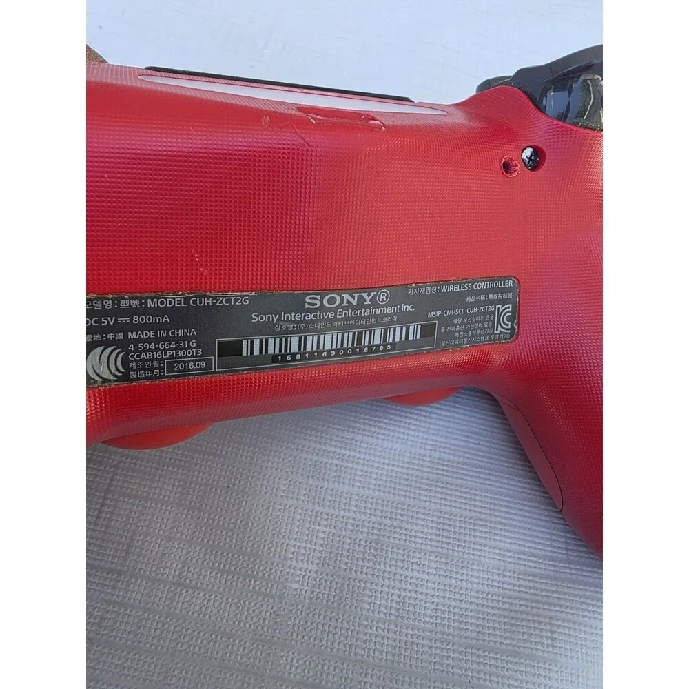 Sony PlayStation Dualshock 4 V2 Controller - Magma Red (CUH-ZCT2G 11)